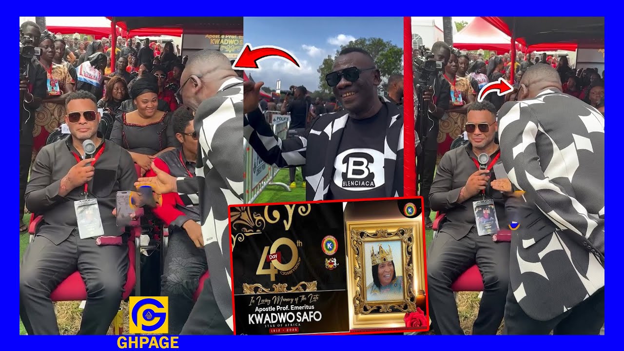Ei ! Just In😳Kantanka Jnr Refused To Greet Akrobeto AGAIN ! At His Father&rsquo;s 40th Day Celebration