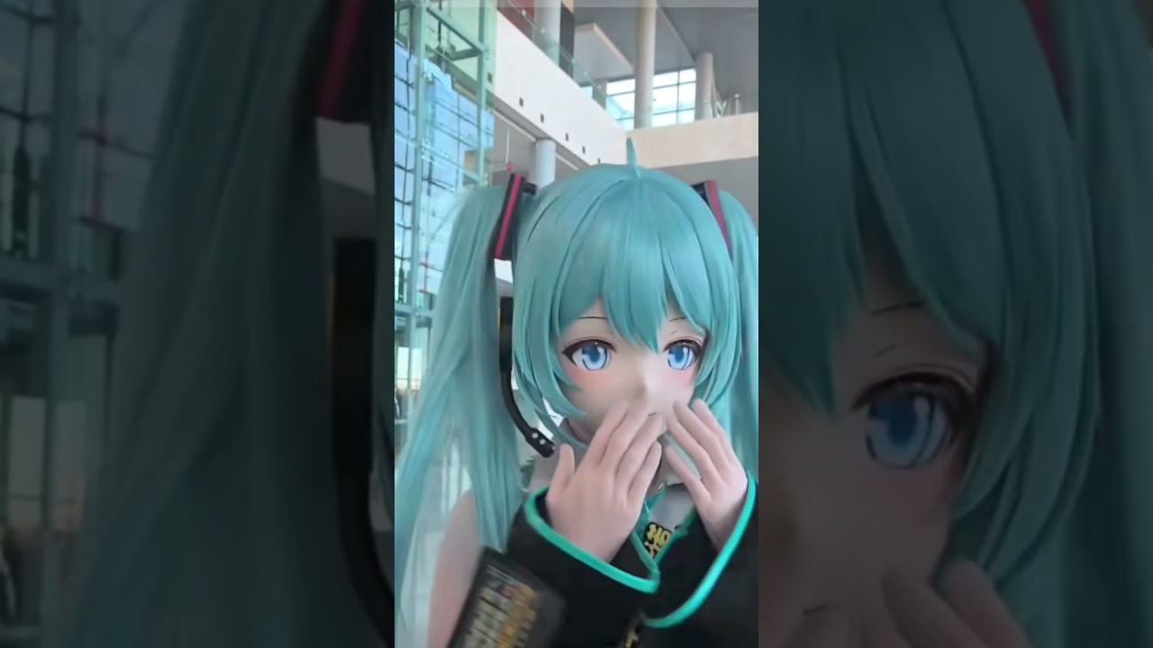 You become Hatsune Miku!! #初音ミク #hatsunemiku #kigurumi #cosplayer