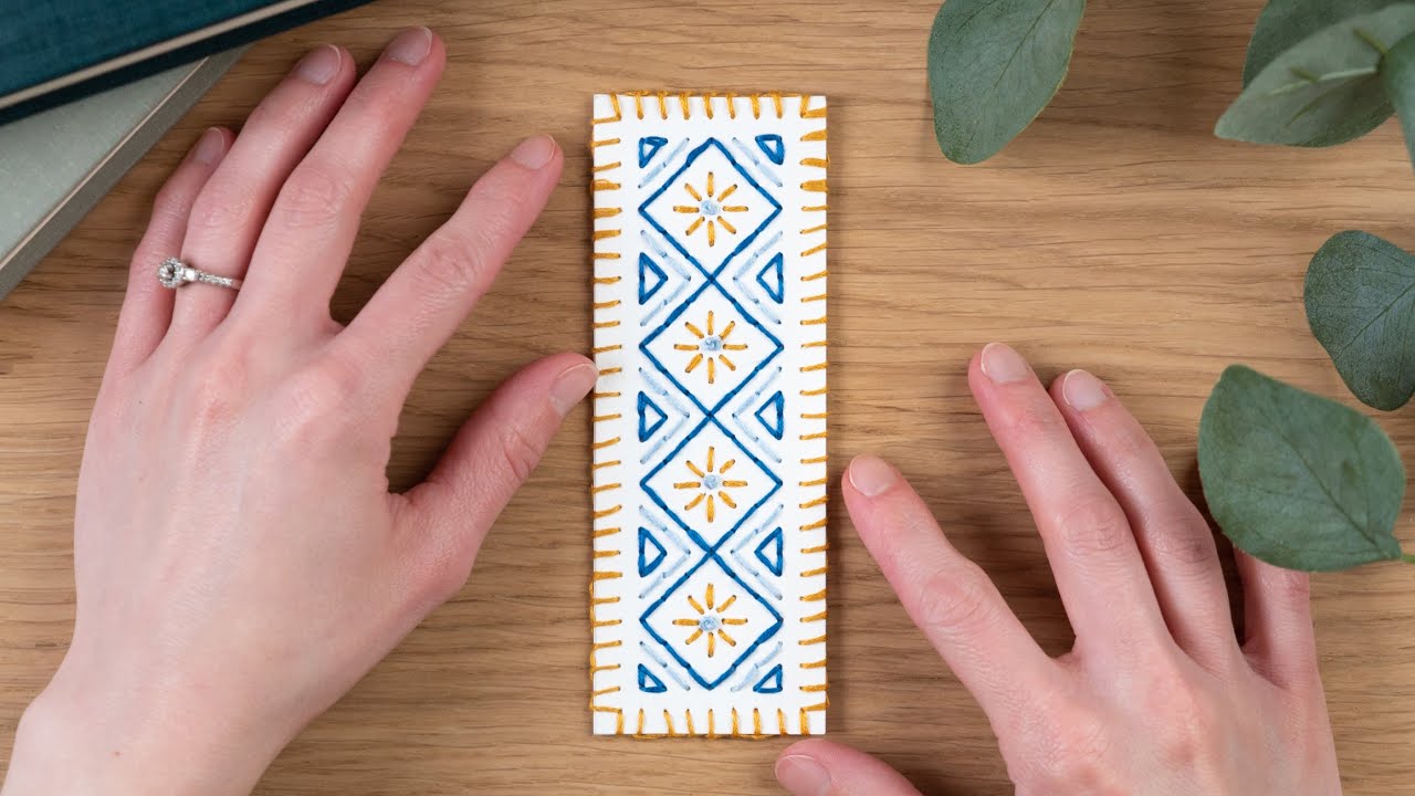 DIY bookmark embroidery!