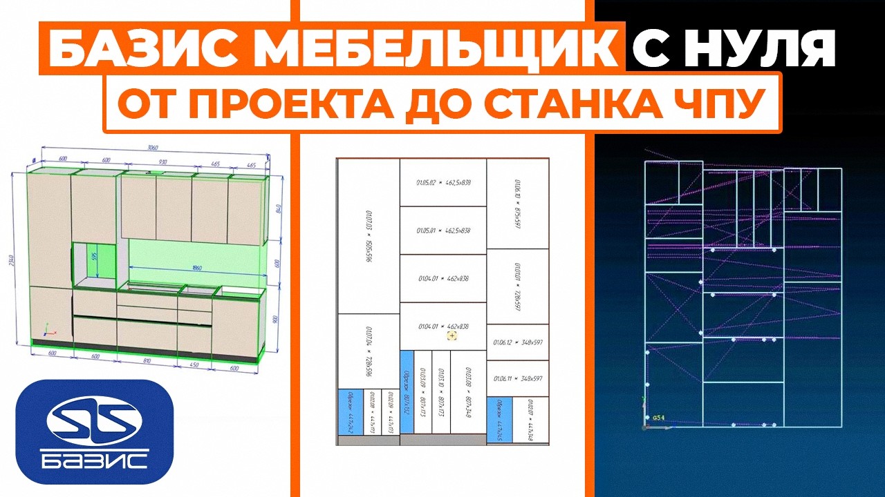 Проектирование и ЧПУ в одной системе Базис Мебельщик