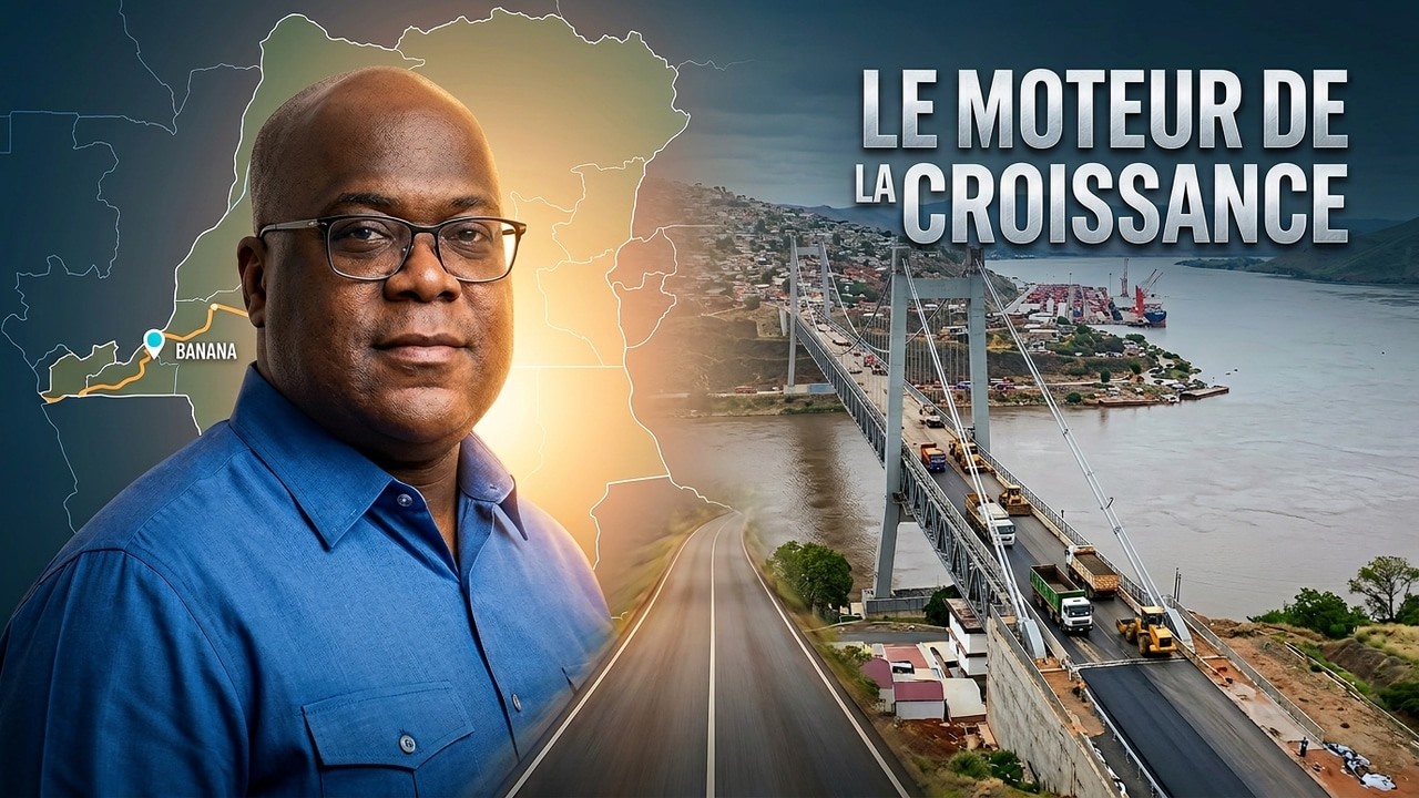 CONGO Corridor de Banana  nouveau moteur de croissance de la RDC avec  Président Félix TSHISEKEDI