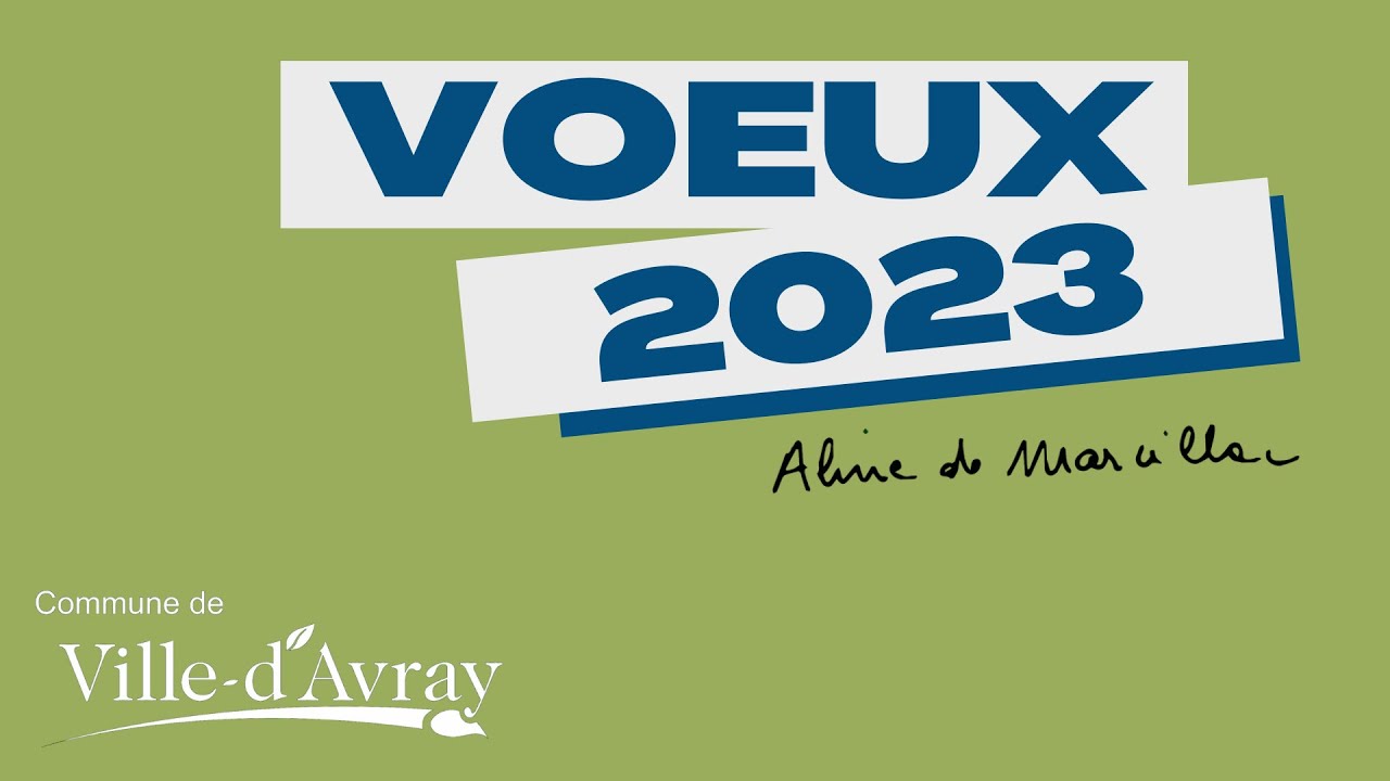 Vœux 2023 - Aline de Marcillac, Maire de Ville-d'Avray