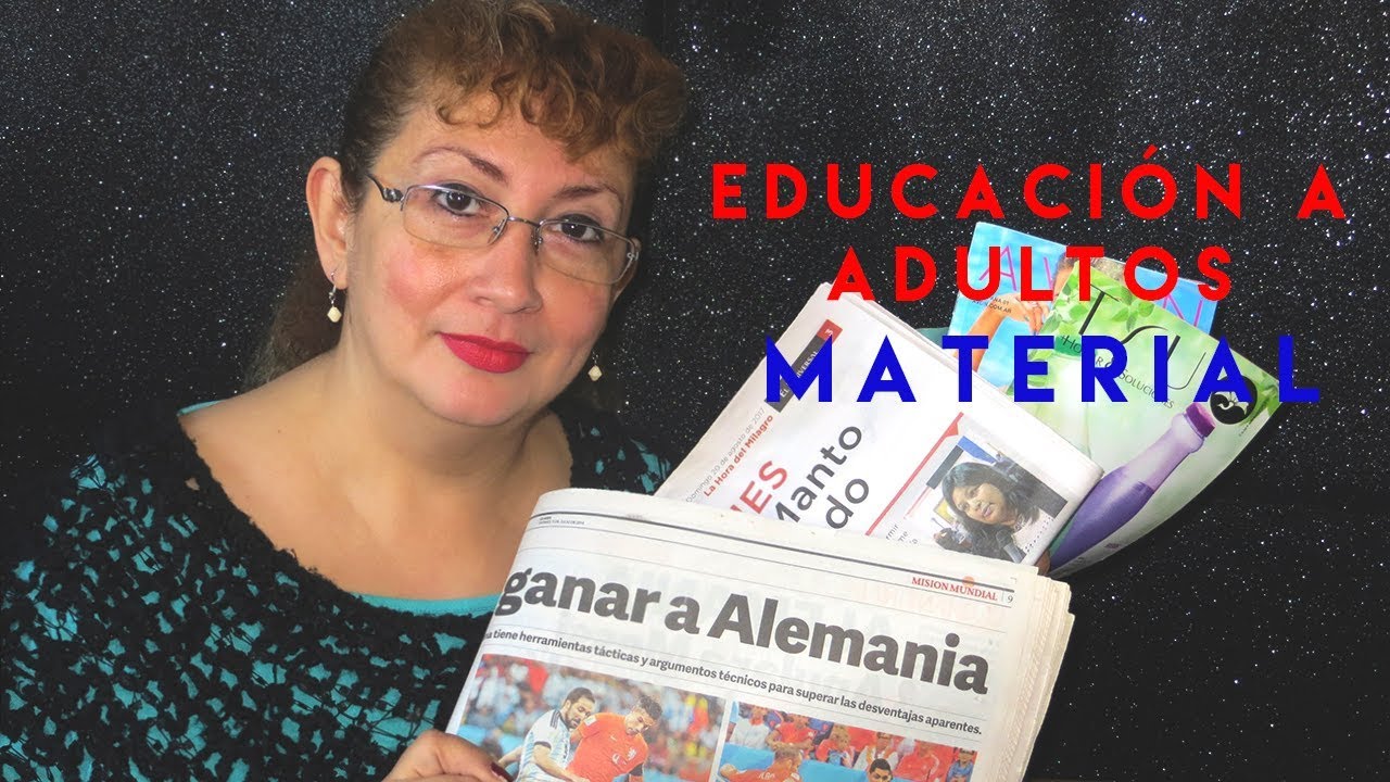 MATERIAL PARA ENSEÑAR A ADULTOS.