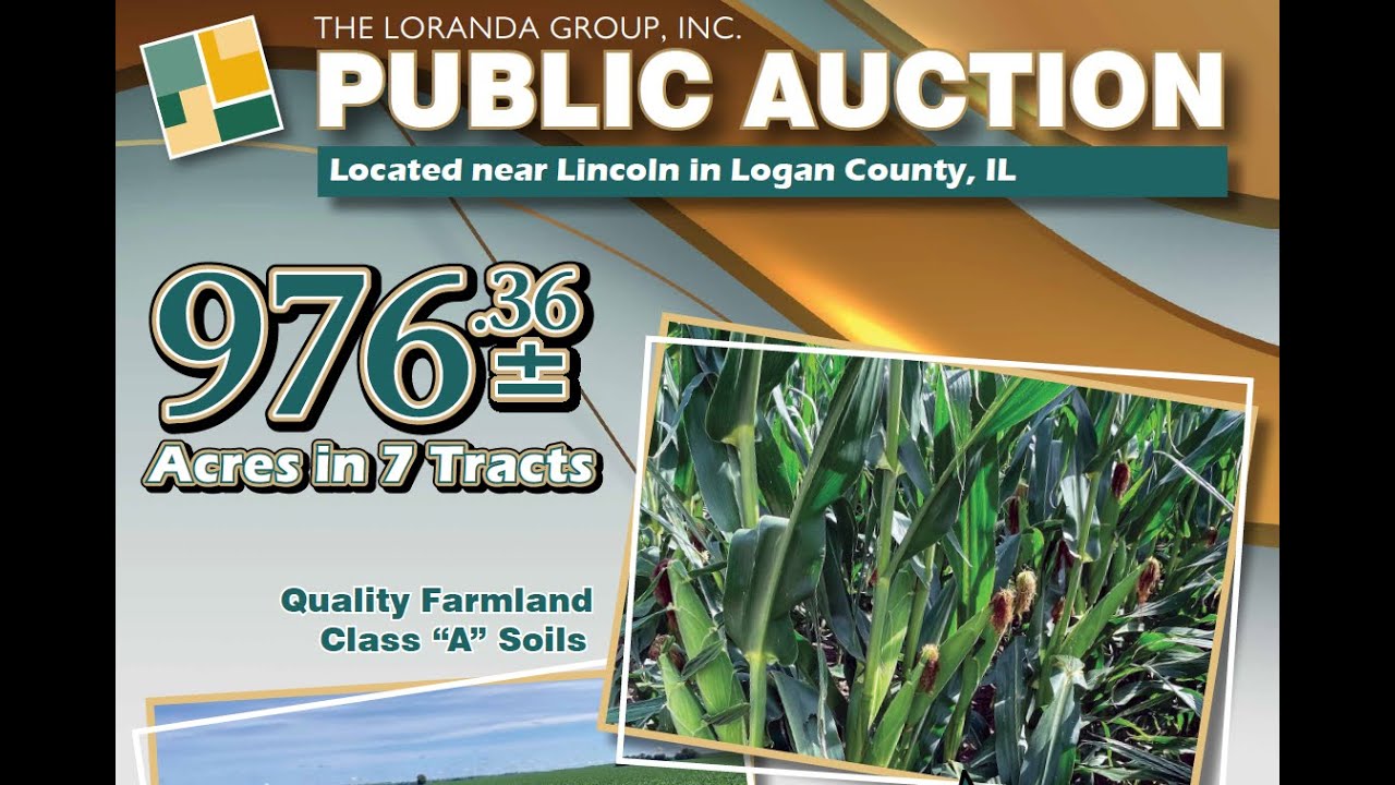 Farmland Auction - 976 Acres - Logan County, Illinois