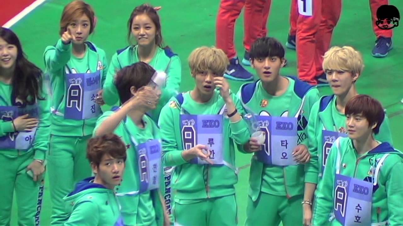 130128 exo 아육대 경보 예선 결선