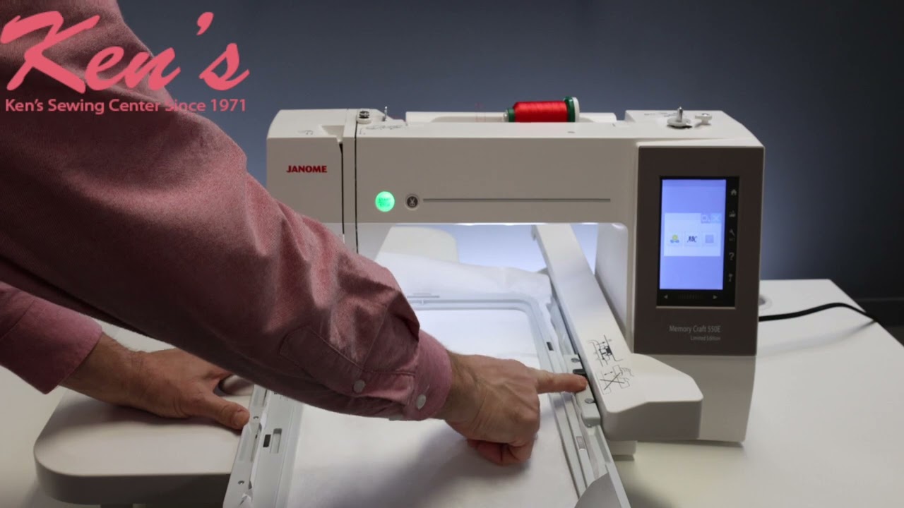 Учебное пособие по вышивальной машине Janome 550e от Ken's Sewing Center в Muscle Shoals, Алабама