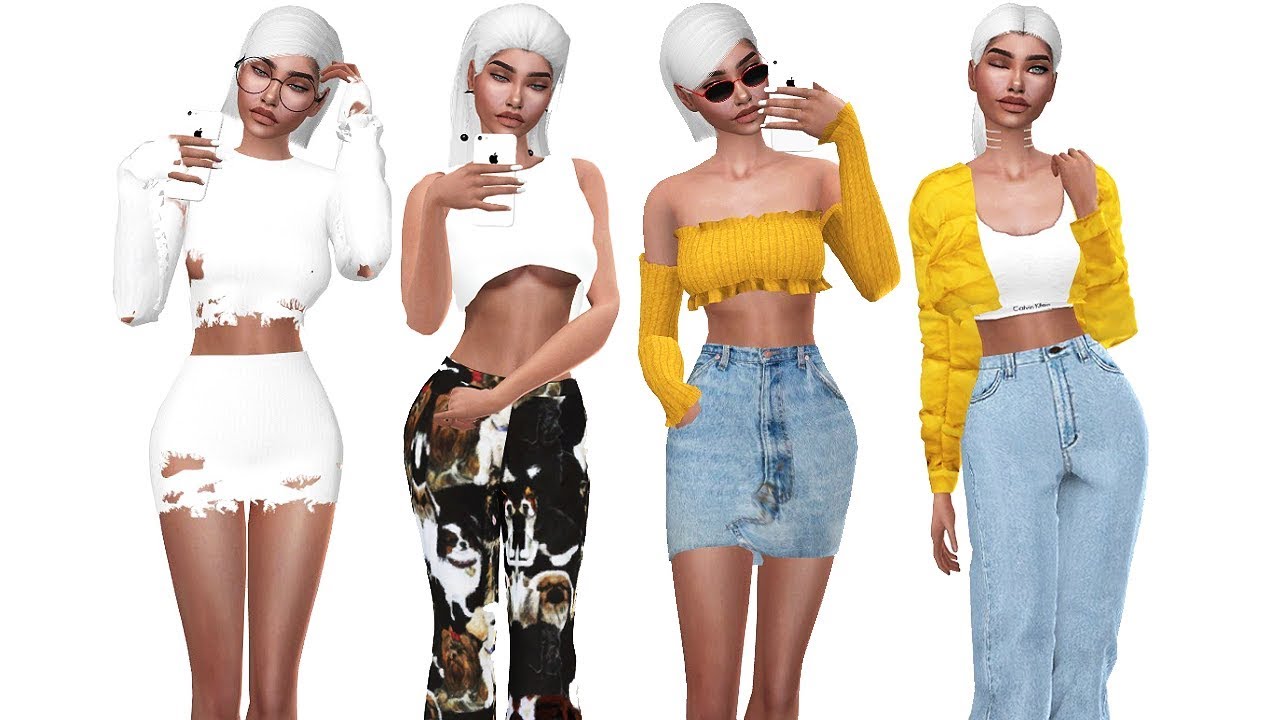 The Sims 4: Forever 21 Lookbook | Sim + FULL CC LIST!