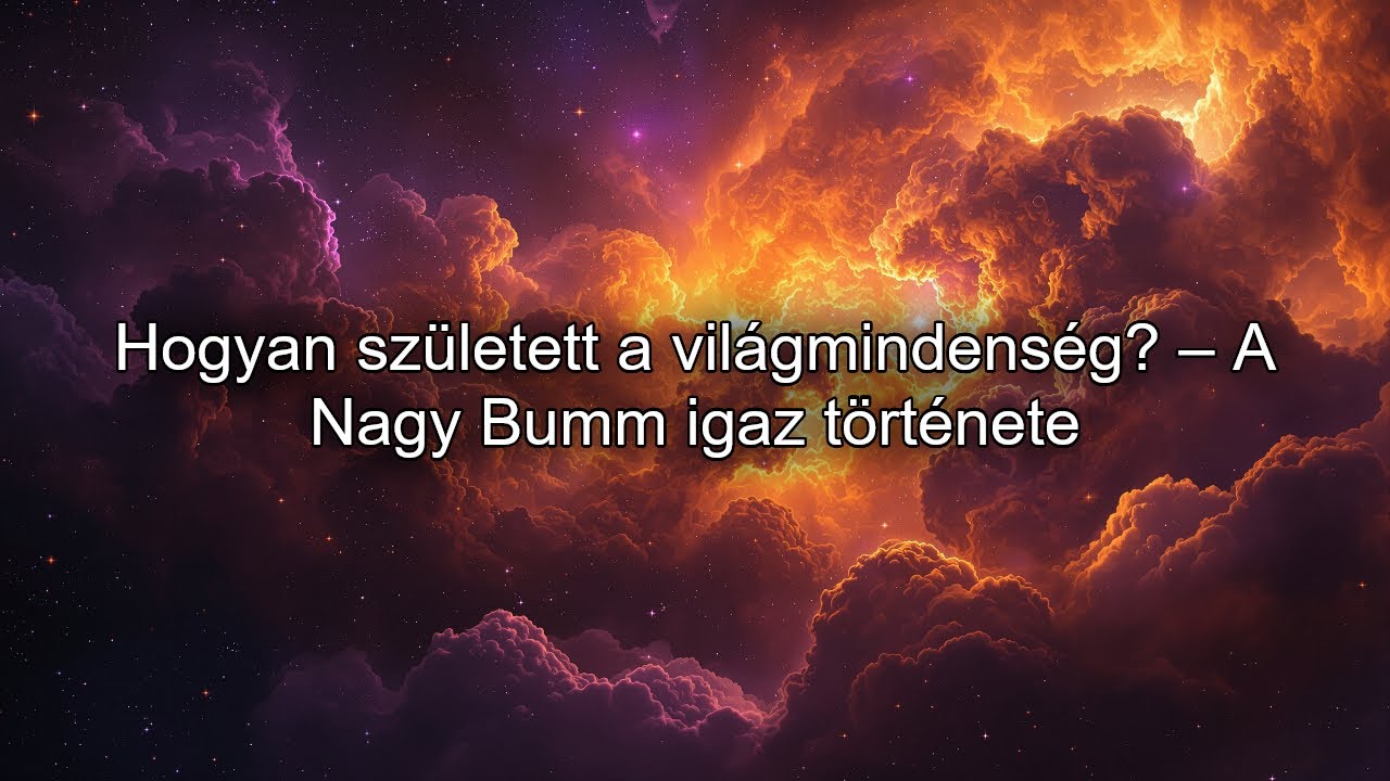 Hogyan született a világmindenség? – A Nagy Bumm igaz története
