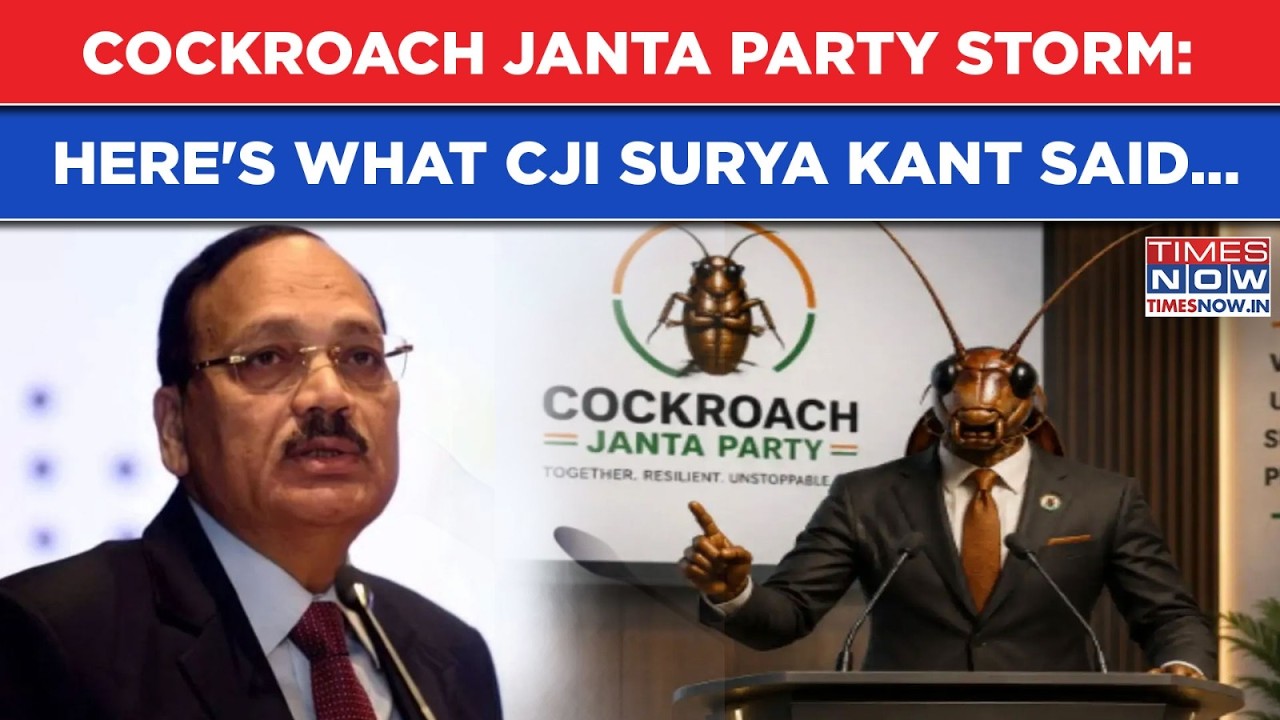Cockroach Janta Party Storm Brews: Outburst & Then Clarification, What CJI Surya Kant Said...