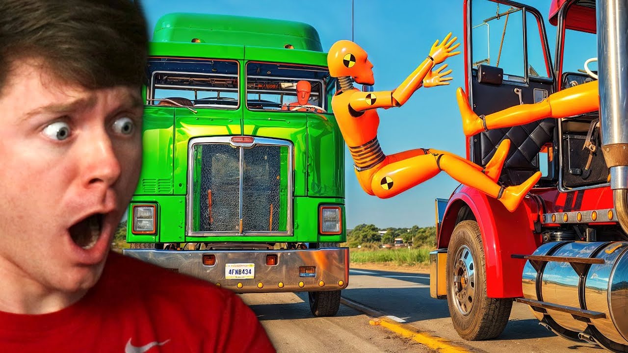Reacting to REALISTIC CAR & TRUCK CRASHES! (BeamNG Drive)