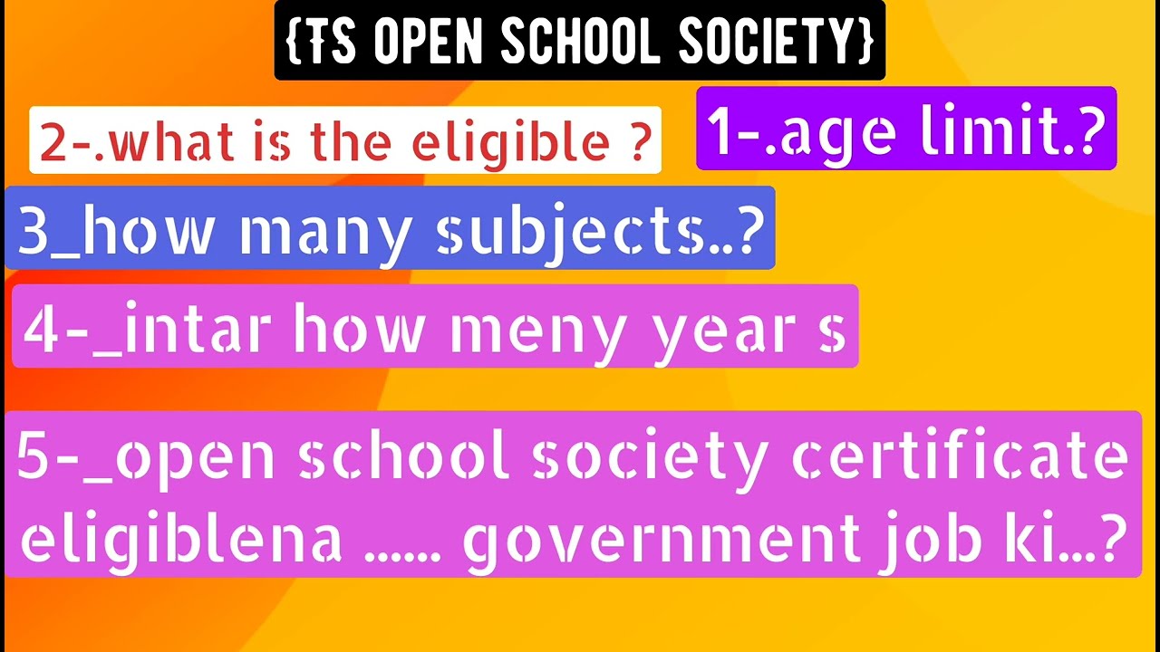 TS open school society full details//in telugu//how many subjects in intar//23-24@FamousShow143