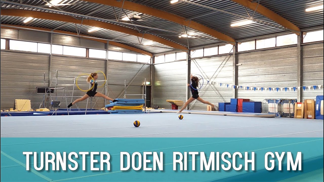 Turnsters proberen Ritmische gymnastiek | Typisch Turnen
