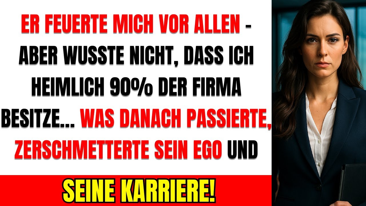 Mein Chef Feuerte Mich – Ohne Zu Wissen, Dass Ich 90% Der Firmenanteile Besitze