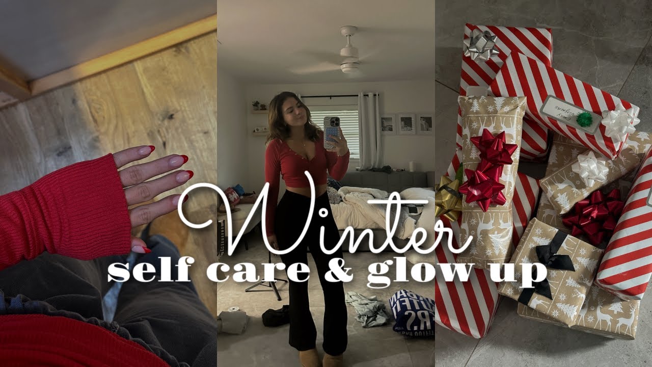 Winter self care & glow up! | Tanning bed, nails, hair, etc.