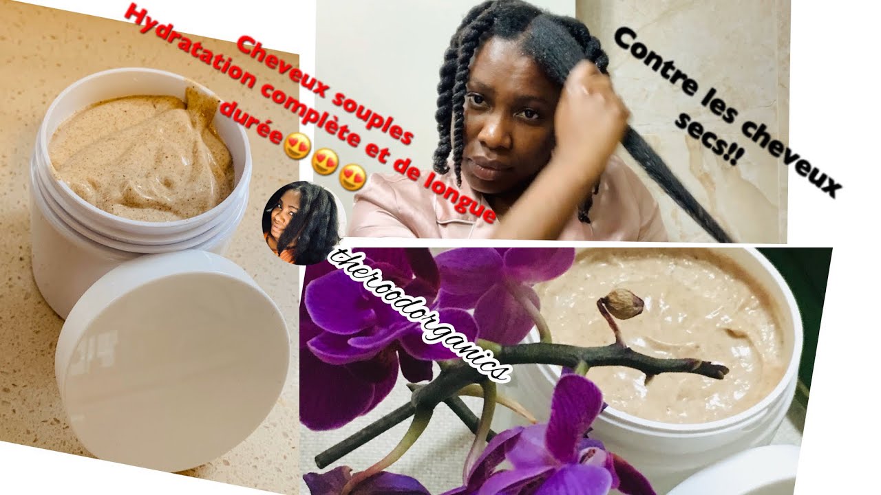 🌿#23.DIY CRÈME HYDRATANTE AU GEL DE LIN ET À L’HIBISCUS Hydratation complète contre les cheveux sec