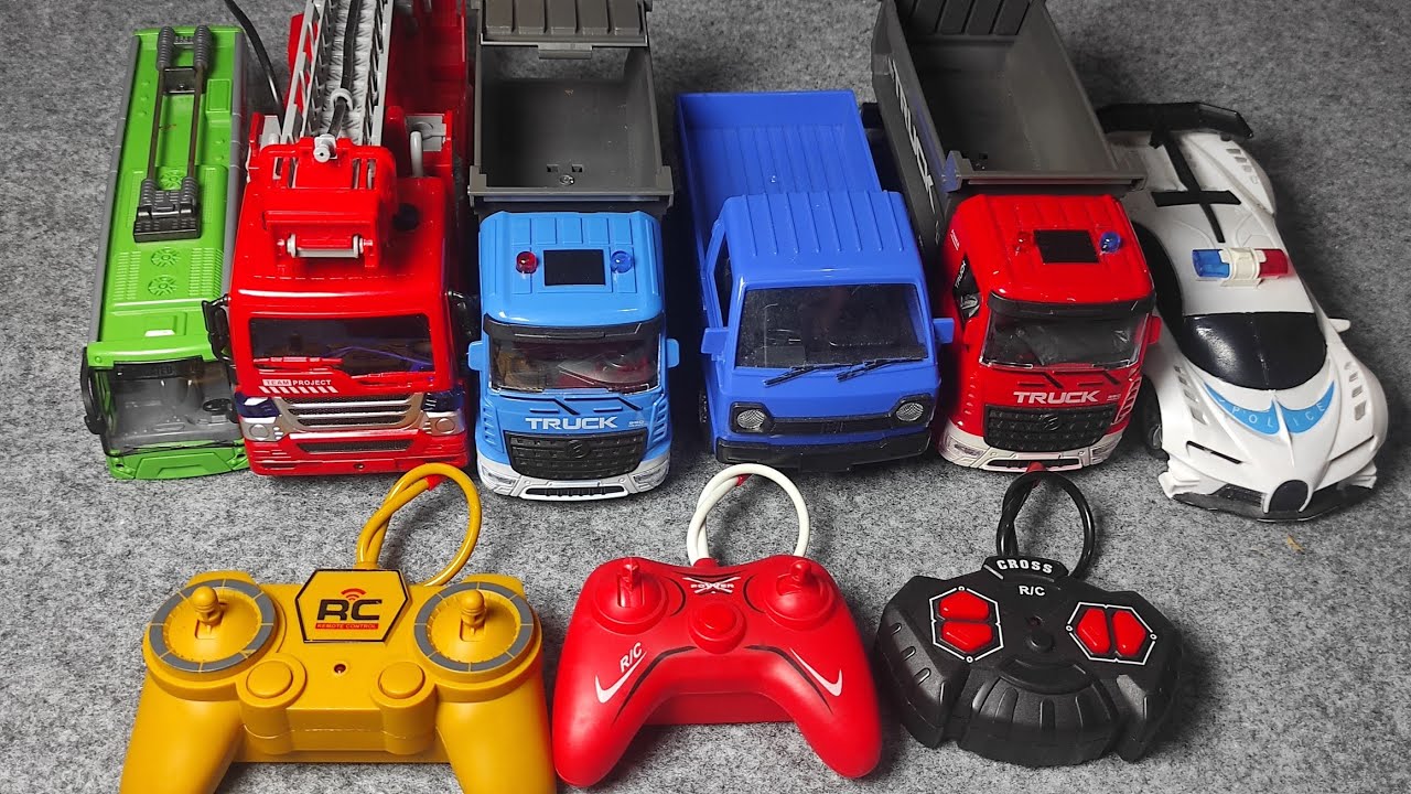 Mobil Remote Control, Mobil Polisi, Pemadam Kebakaran, Excavator, Bus, Truk Oleng