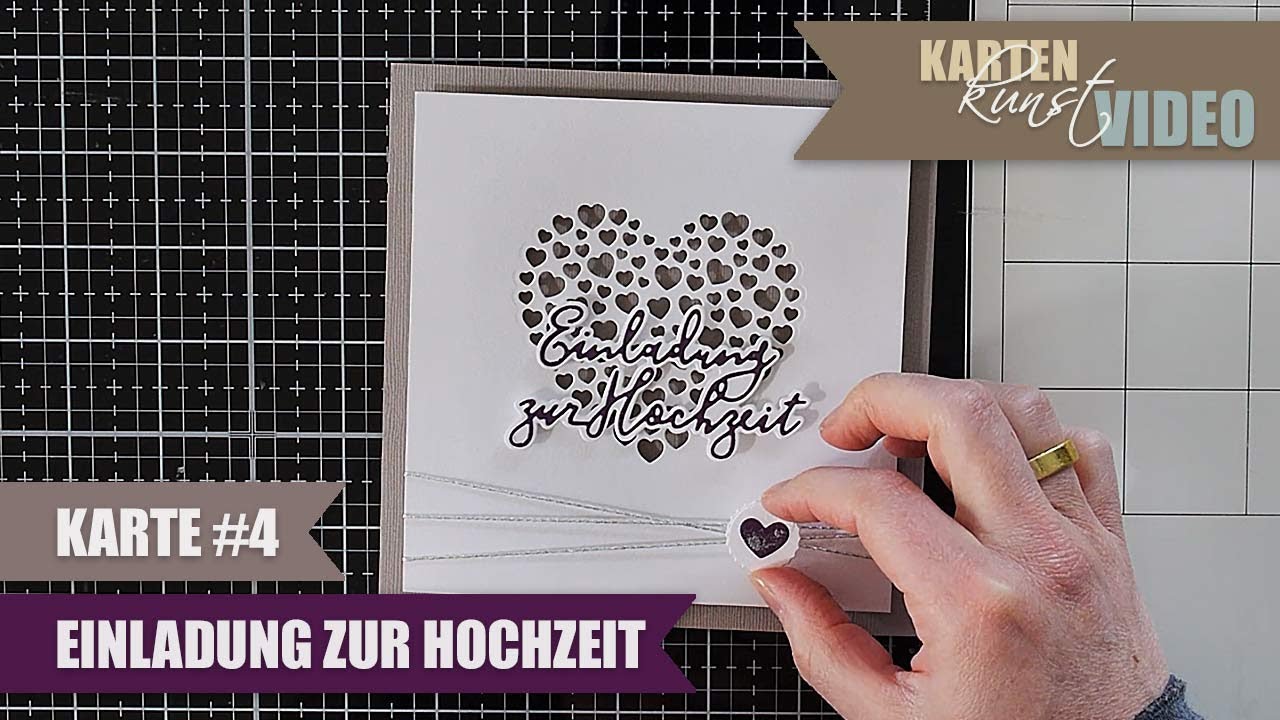 Karten-Kunst Karten-Video: Einladung zur Hochzeit