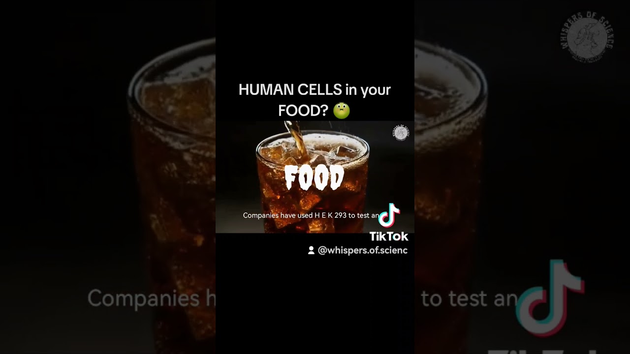 HUMAN CELLS in your FOOD? 🤢You&rsquo;veprobablyeatenit withoutevenknowing#HEK293 #FoodFacts#ScienceExposed