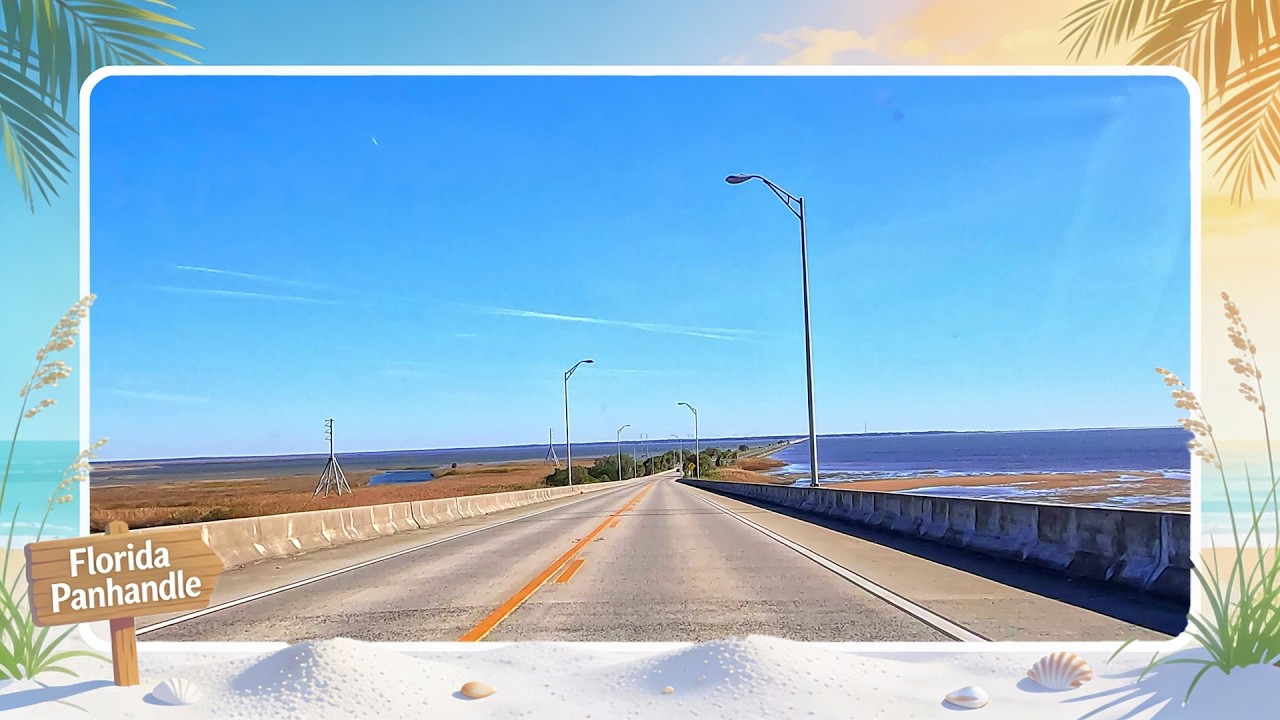 ⁴ᴷ Wycieczka drogowa nr 1213 &ndash; US-98 E &ndash; Floryda, mila 175,8&ndash;186,7 | Apalachicola / Eastpoint