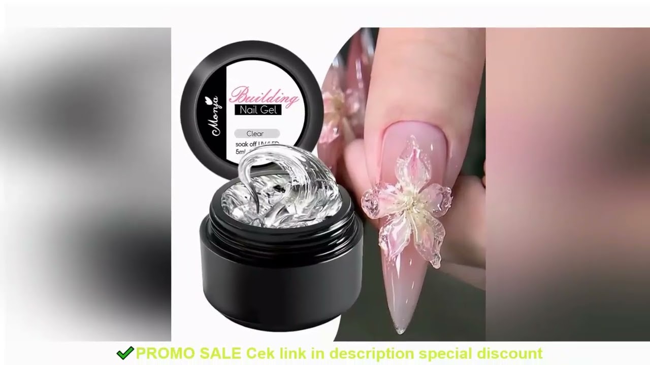5/15ml Clear Non-Stick Hand Extension Gel Nail Polish 3D Shaping/Sculpting/Carving UV/LED Gel Milky