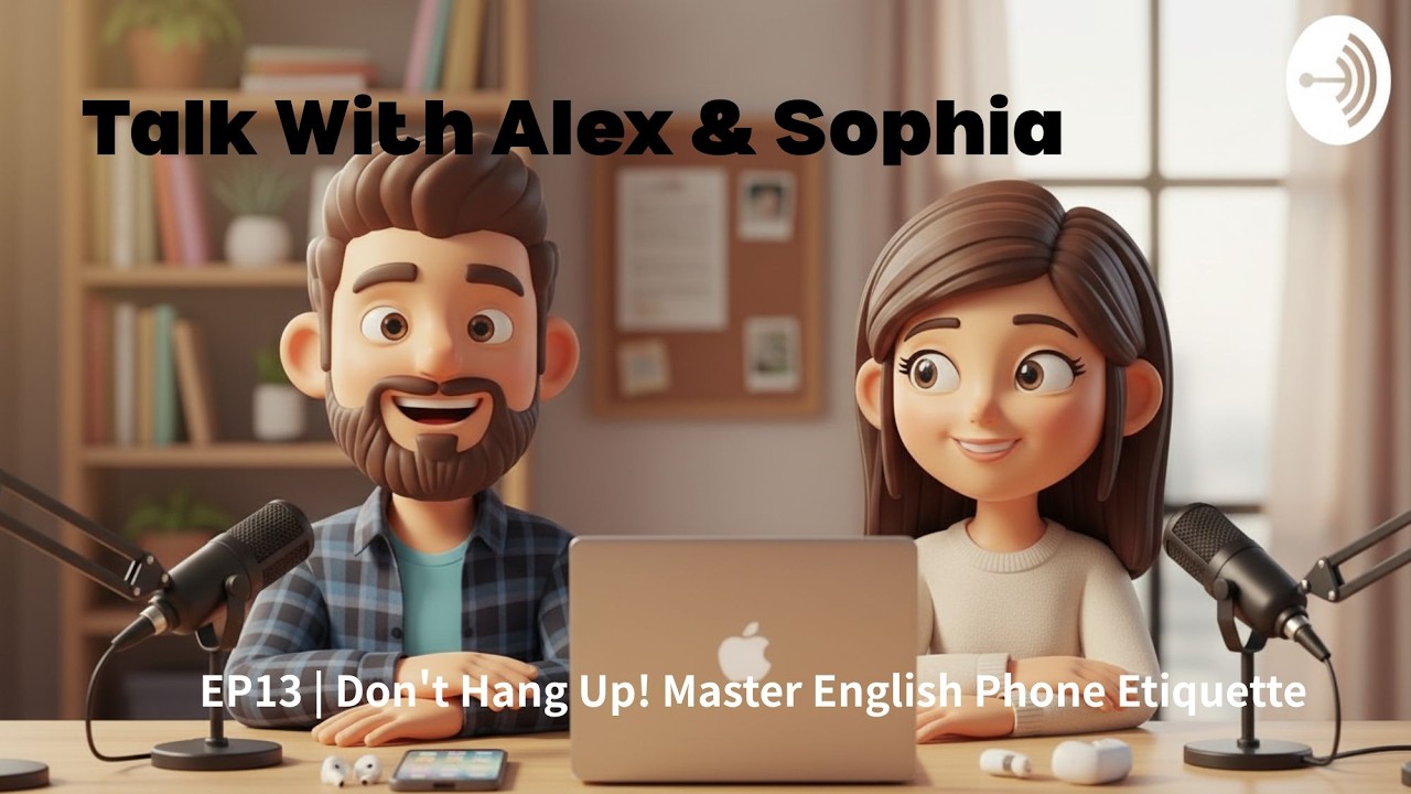 English Phone Etiquette: How to Answer, Transfer and Leave Messages (EP13) | Talk With Alex & Sophia