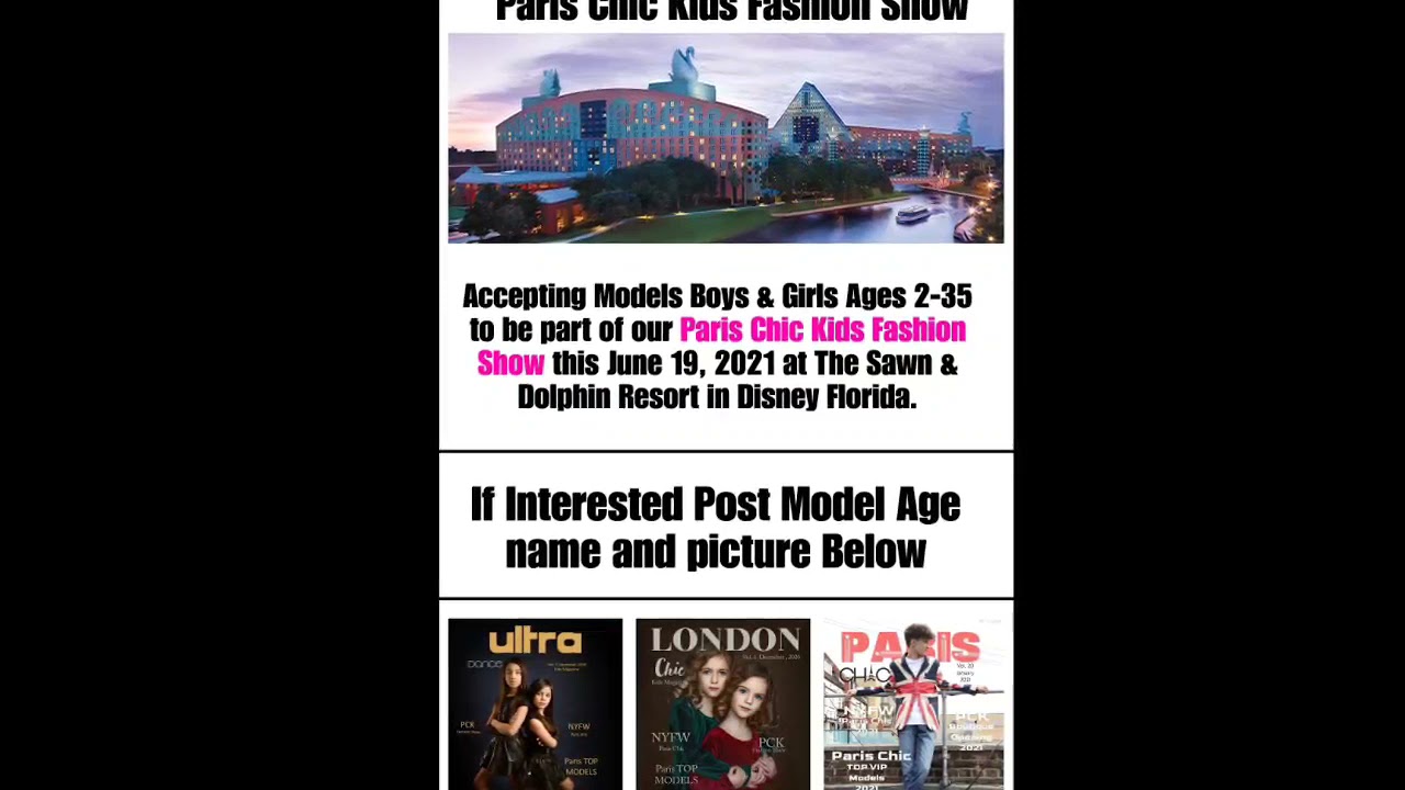 Paris Chic Kids Fashion Show Promotional Video