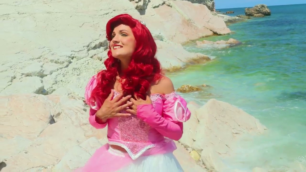 Ariel Sing Part Of Your World In Her Pink Princess Dress Cosplay By Carina Elice´ And Song By Jodi B