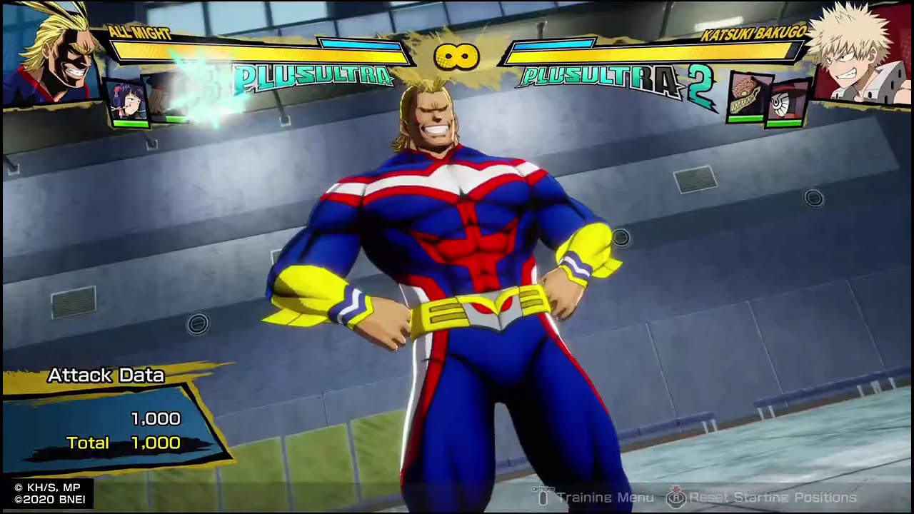 All Might Platform Fighter Moveset Idea
