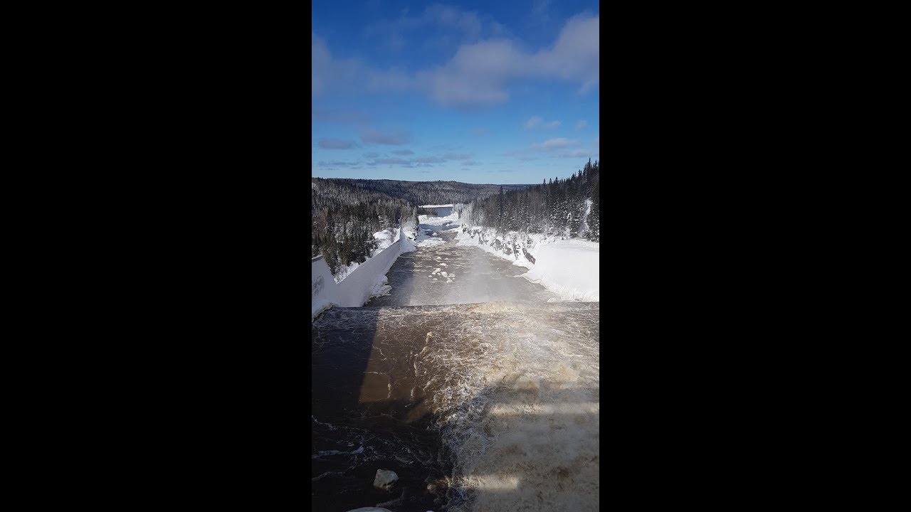 Abitibi Canyon Ontario snowmobile trip February 2019