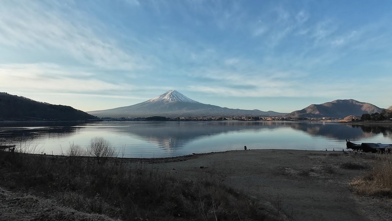 【4K】河口湖と富士山（2026年2月6日撮影）