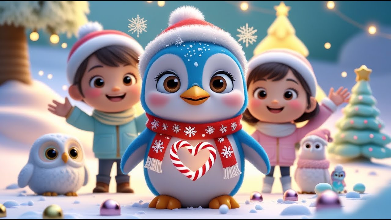 LITTLE PENGUIN’S CHRISTMAS WISH 🐧🎄  SHARING & LOVE SONG FOR KIDS  BIBLEKIDZ.  PART ONE