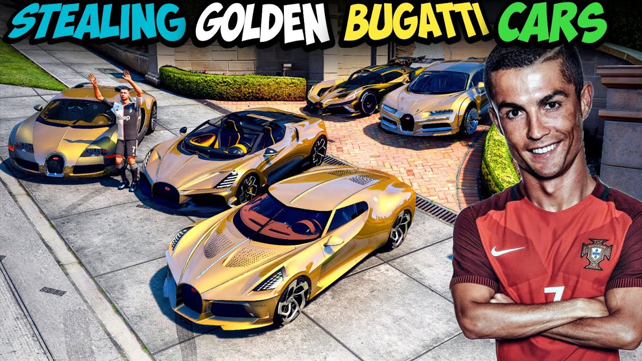 Stealing Every Golden Bugatti Cars In Gta 5!