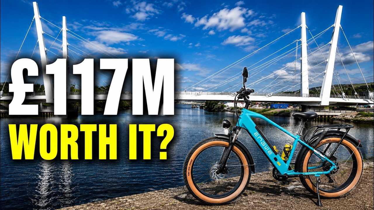 Engwe E26 E-Bike Ride Across the New £117M Renfrew Bridge Glasgow | Swing Bridge Over the Clyde