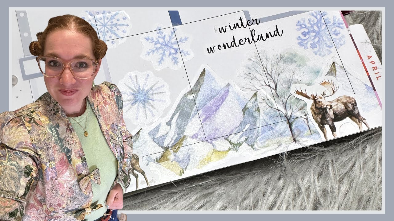 Winter Scene Plan with Me in a Classic Happy Planner
