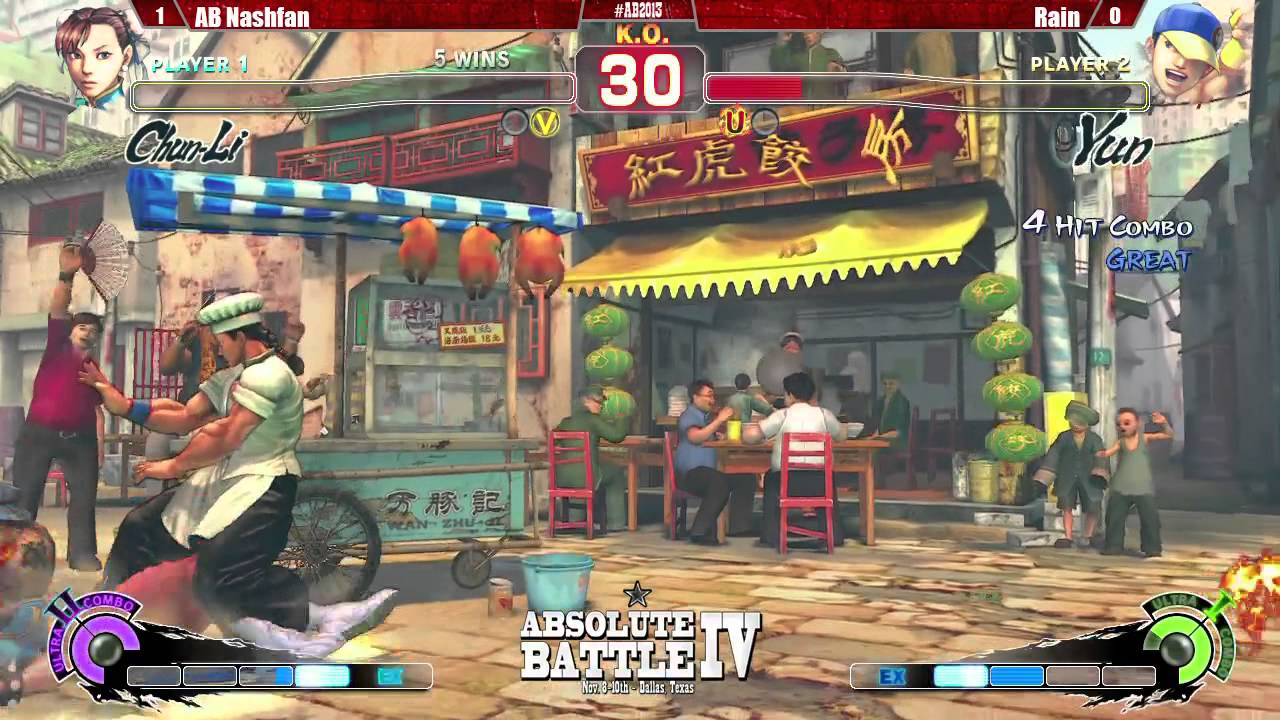 Rain (Yun) vs AB Nashfan (Chun) - Absolute Battle 4 - AE2012 Winner's Finals