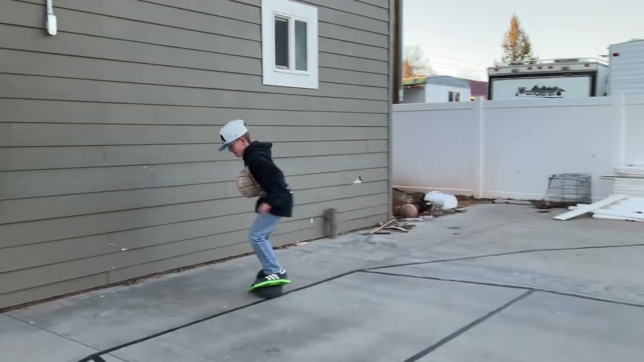 Jason With The Backward Bouncer Trick Shot