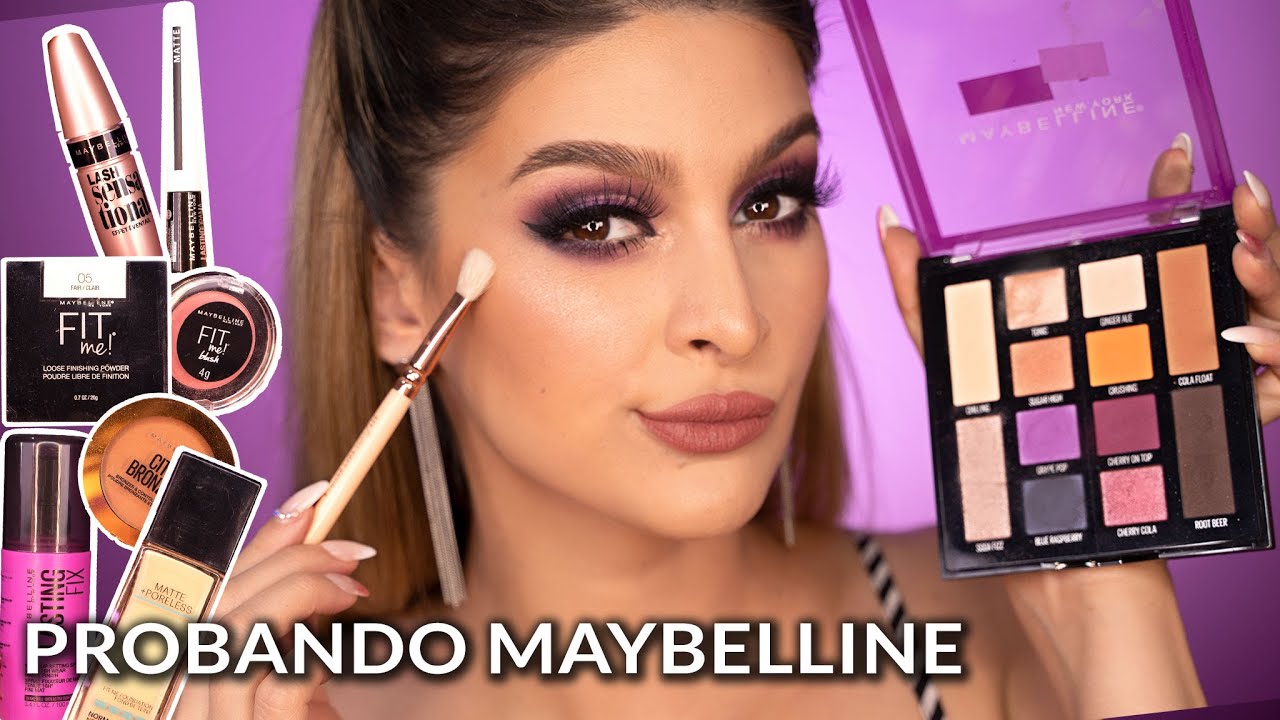 PROBANDO MAYBELLINE MAQUILLAJE DE SUPERMERCADO | Mariana Zambrano