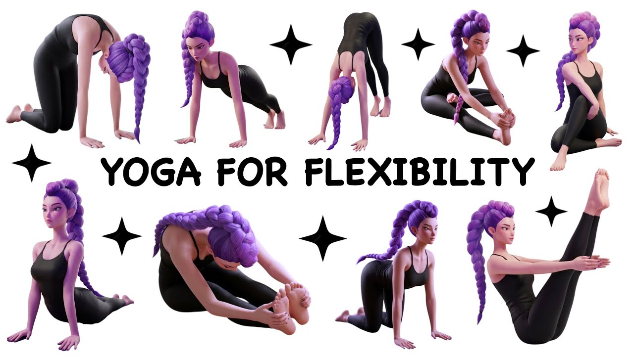 Yoga for flexibility | Yoga With Huntrix | Yoga for Kids | Kids Yoga