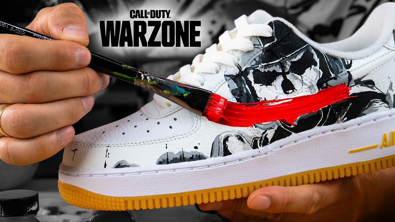 Maluję buty Nike Air Force 1 w motyw Call of Duty - Custom AF1