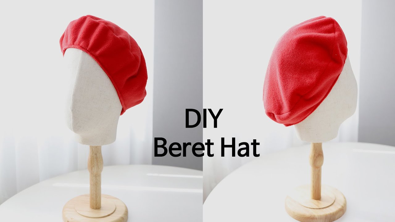Beret Hat PDF Pattern, Hat Sewing pattern, Easy Sewing, video Tutorial