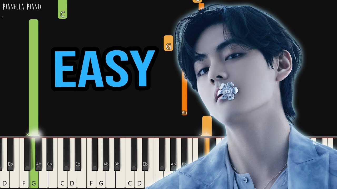 V - Slow Dancing | EASY Piano Tutorial by Pianella Piano