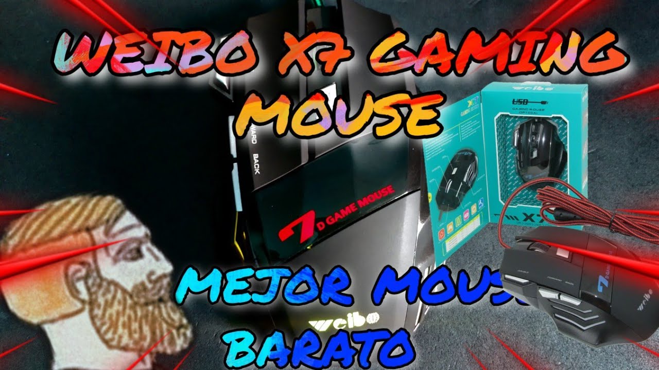 UNBOXING Y REVIEW DEL 🤑 WEIBO X7 GAMER MOUSE 🤑 - en español