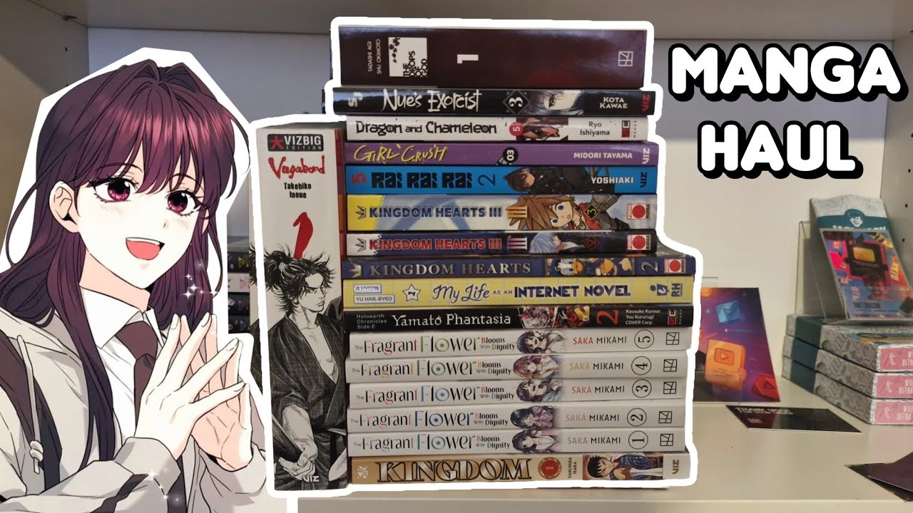 Massive manga shopping haul // kingdom, vagabond and fragrant flower