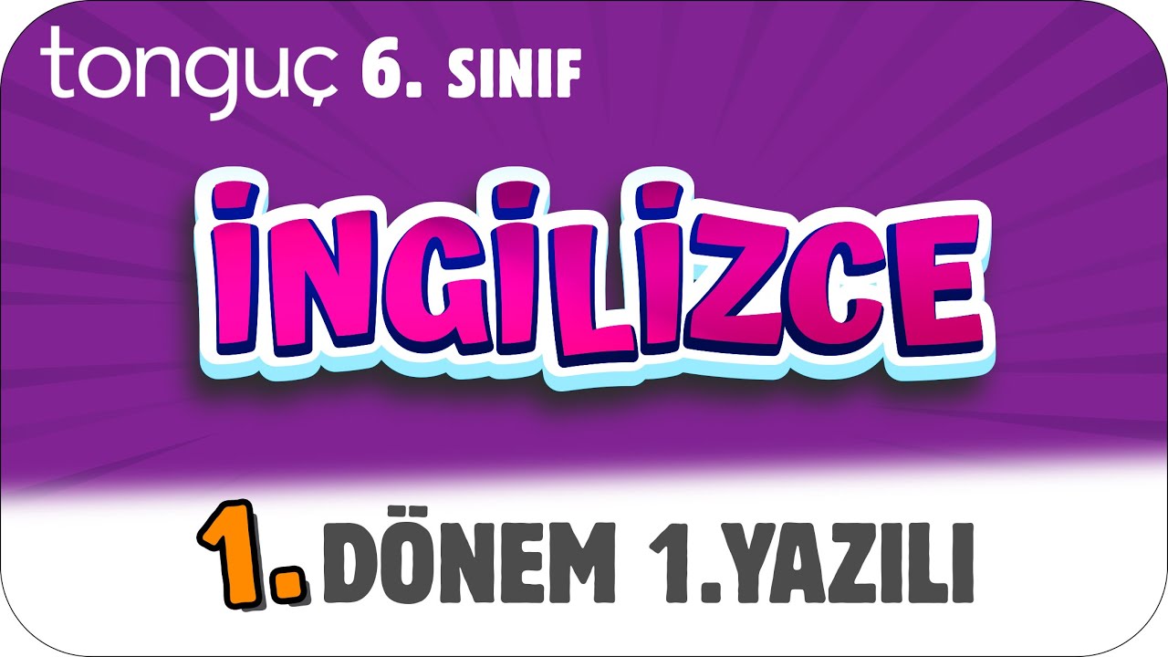 6.Sınıf İngilizce 1.Dönem 1.Yazılıya Hazırlık 📑 #2025