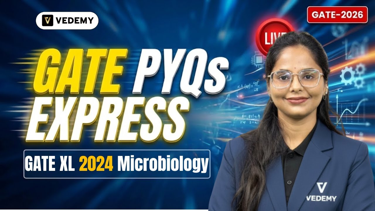 GATE PYQ Express | GATE XL | Microbiology | 2024 | Dr. Manisha Verma | GATE 2026 | Concept + PYQs |