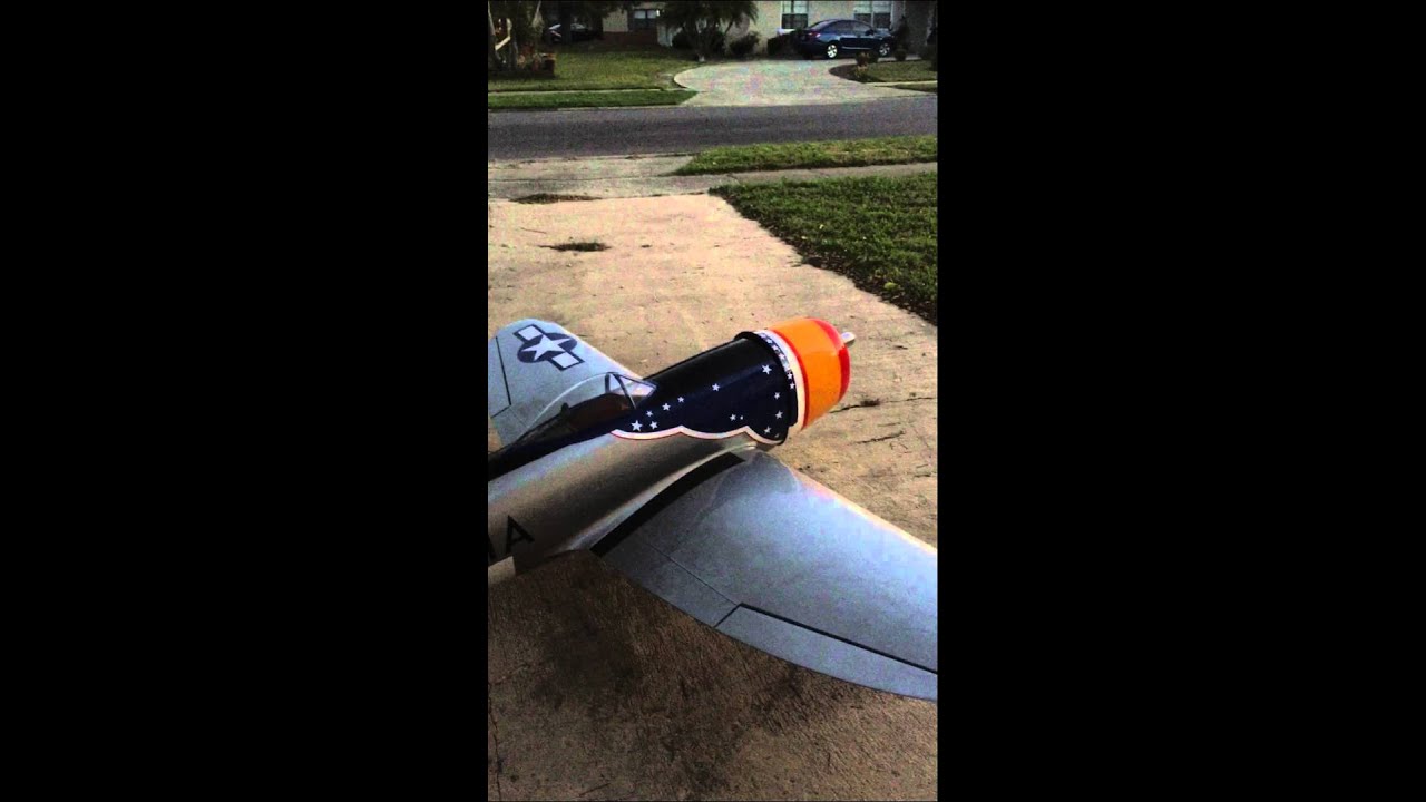 Top Flite giant P47 with electric start