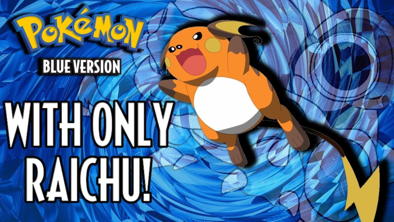 Raichu Solo Run - Pok&eacute;mon Blue