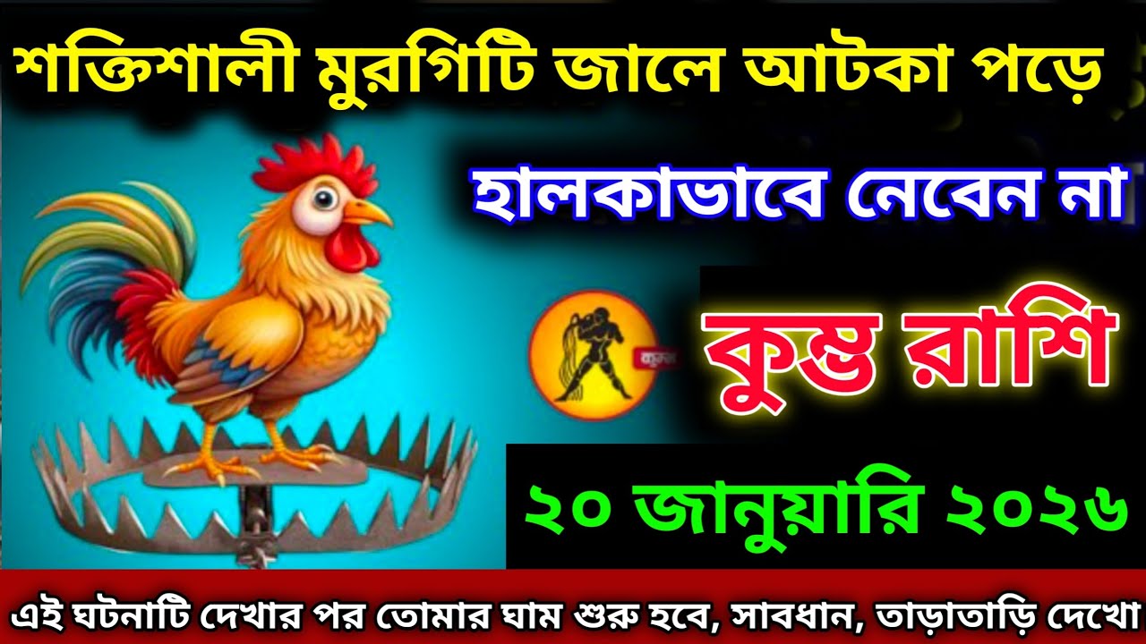 কুম্ভ রাশি♒২০-২১ জানুয়ারী একটি শক্তিশালী মুরগি জালে আটকা পড়েছে,এটাকে হালকাভাবে নেবেন না,সাবধান!