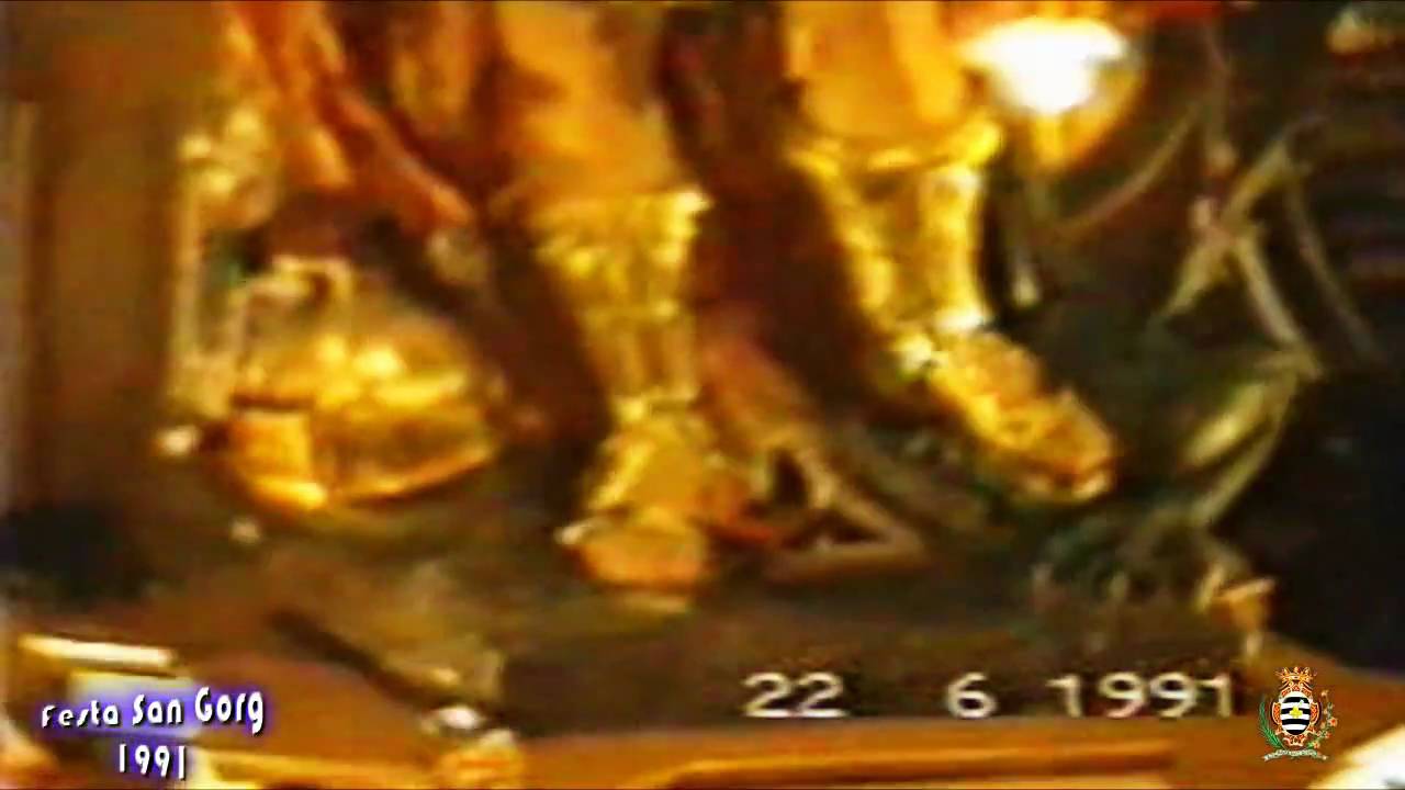 Festa San Gorg 1991 -L-Inawgurazzjoni tas-Sandli tad-deheb lill San-Gorg M.M