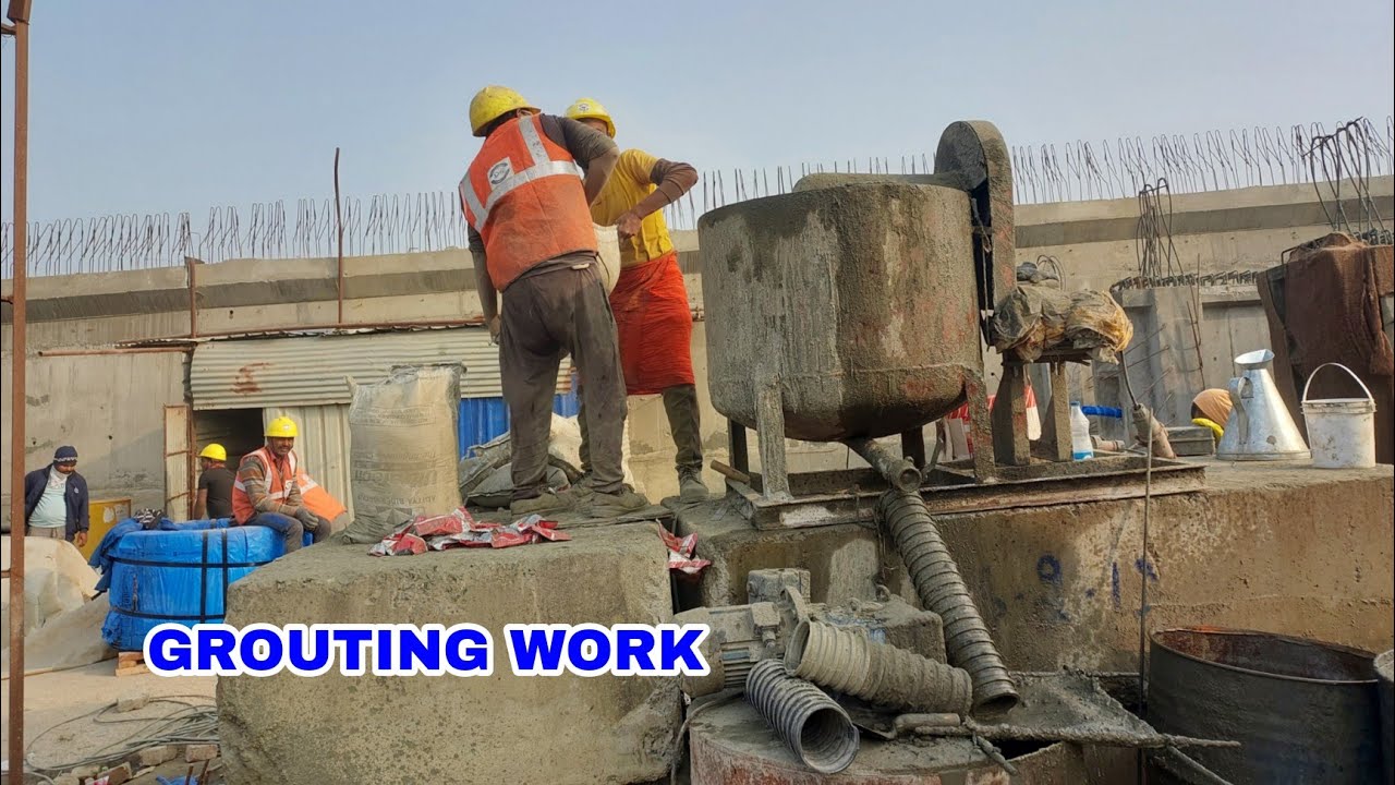 Psc Girder Grouting | Post Tensioning Concrete | Prestressed Concrete 
